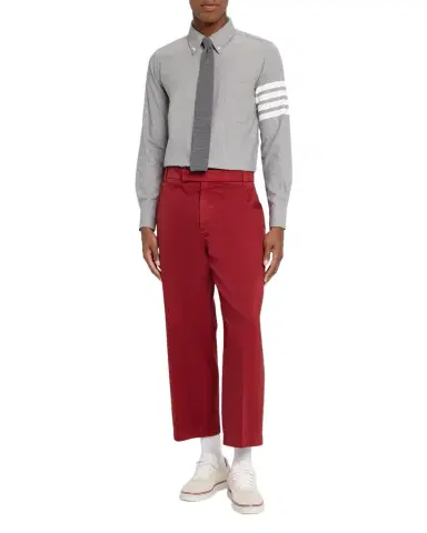Thom Browne Men's Chambray Long-Sleeve Shirt | Thumbnail 1 Thom Browne Men's Chambray Long-Sleeve Shirt | Thumbnail 1