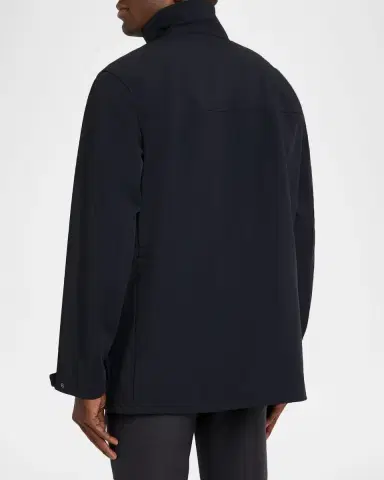 Emporio Armani Men's Nylon Four-Pocket Car Coat | Thumbnail 2
