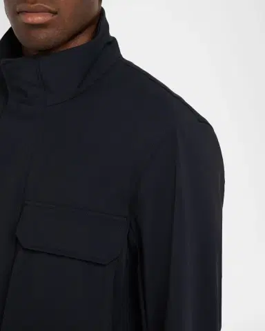 Emporio Armani Men's Nylon Four-Pocket Car Coat | Thumbnail 4