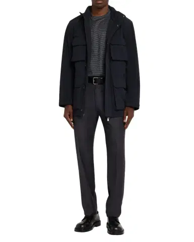 Emporio Armani Men's Nylon Four-Pocket Car Coat | Thumbnail 1