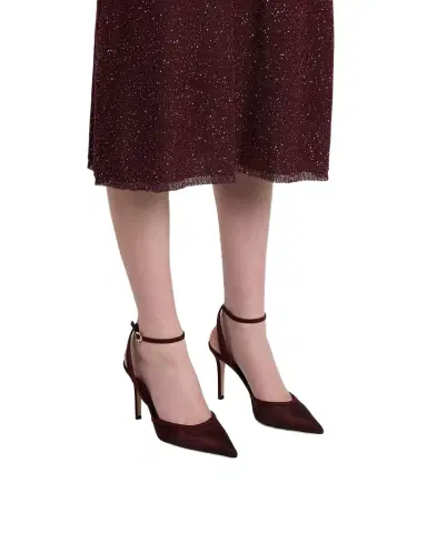 Gianvito Rossi Suede Organza Ankle-Strap Pumps | Thumbnail 1