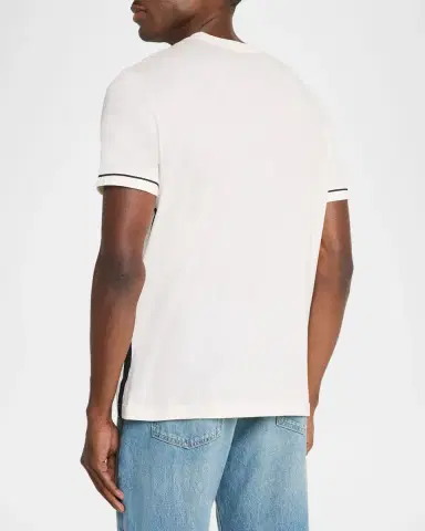 Ferragamo Men's Embroidered-Gancio Pocket Crewneck T-Shirt | Thumbnail 2 Ferragamo Men's Embroidered-Gancio Pocket Crewneck T-Shirt | Thumbnail 2