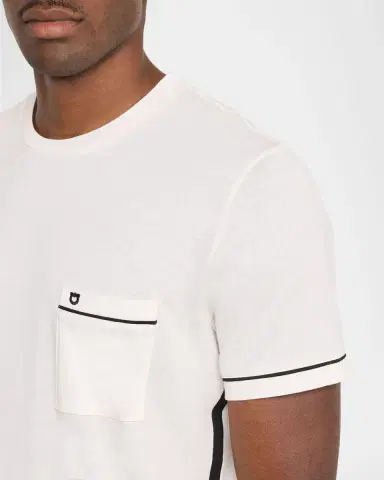 Ferragamo Men's Embroidered-Gancio Pocket Crewneck T-Shirt | Thumbnail 4 Ferragamo Men's Embroidered-Gancio Pocket Crewneck T-Shirt | Thumbnail 4
