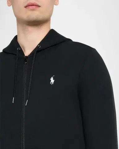 Polo Ralph Lauren Men's Double-Knit Full-Zip Hoodie | Thumbnail 4 Polo Ralph Lauren Men's Double-Knit Full-Zip Hoodie | Thumbnail 4