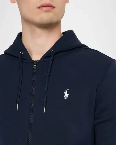 Polo Ralph Lauren Men's Double-Knit Full-Zip Hoodie | Thumbnail 4 Polo Ralph Lauren Men's Double-Knit Full-Zip Hoodie | Thumbnail 4
