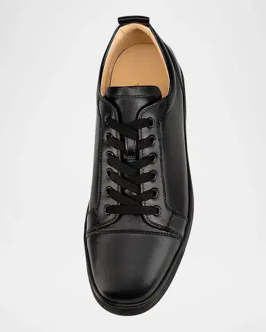 Christian Louboutin Men's Louis Junior Leather Low-Top Sneakers | Thumbnail 2 Christian Louboutin Men's Louis Junior Leather Low-Top Sneakers | Thumbnail 2