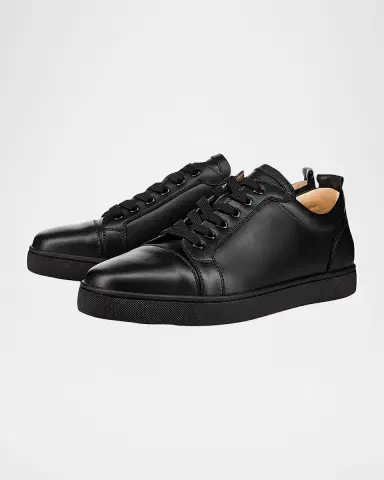 Christian Louboutin Men's Louis Junior Leather Low-Top Sneakers | Thumbnail 3 Christian Louboutin Men's Louis Junior Leather Low-Top Sneakers | Thumbnail 3
