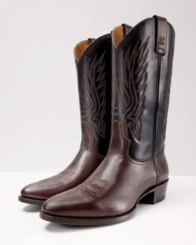 Ralph Lauren Purple Label Leather Western Boot | Thumbnail 2