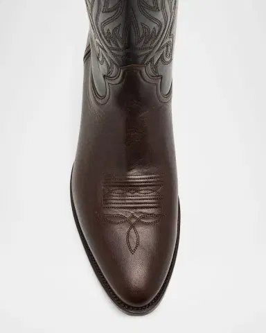 Ralph Lauren Purple Label Leather Western Boot | Thumbnail 4