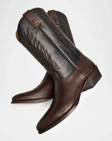 Ralph Lauren Purple Label Leather Western Boot | Thumbnail 5