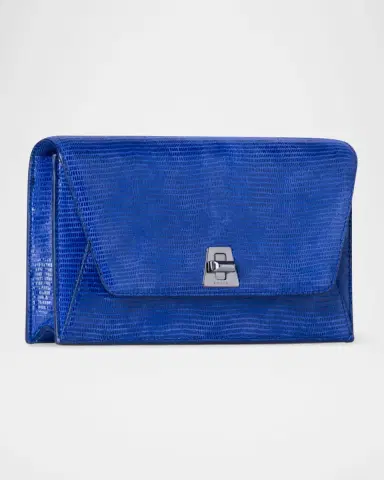 Akris Anouk Lizard-Print Clutch Bag w/ Chain | Thumbnail 2 Akris Anouk Lizard-Print Clutch Bag w/ Chain | Thumbnail 2