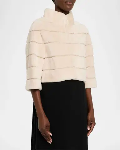 Gorski Lamb Shearling Bolero Jacket | Thumbnail 2 Gorski Lamb Shearling Bolero Jacket | Thumbnail 2