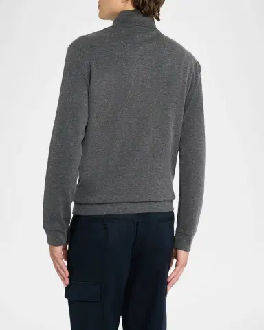 Polo Ralph Lauren Men's Textured Double-Knit Quarter-Zip Sweater | Thumbnail 2