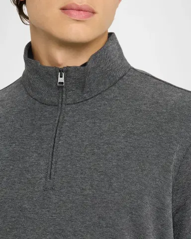 Polo Ralph Lauren Men's Textured Double-Knit Quarter-Zip Sweater | Thumbnail 4