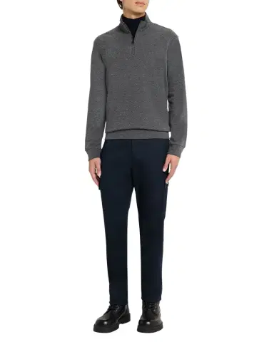 Polo Ralph Lauren Men's Textured Double-Knit Quarter-Zip Sweater | Thumbnail 1
