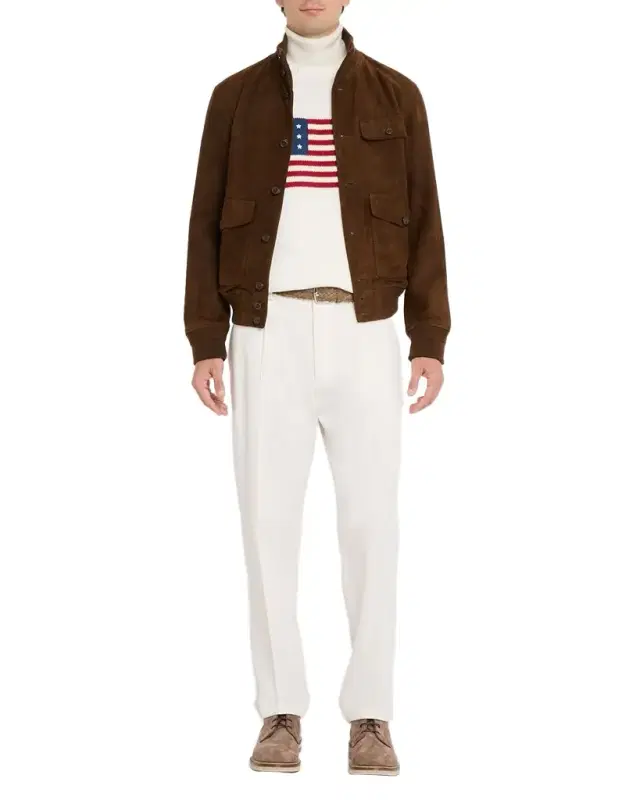 Men 's Suede Utility Jacket