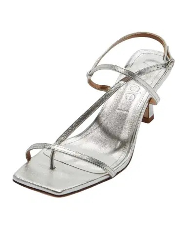 aeyde 65mm Elise Metallic Nappa Leather Sandals | Thumbnail 1