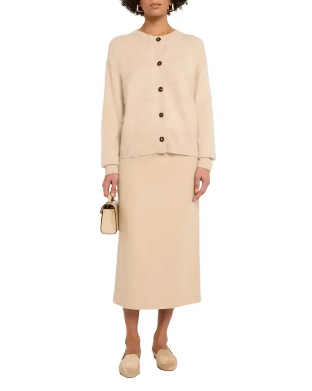 Lafayette 148 New York Cashmere-Blend Midi Pencil Skirt