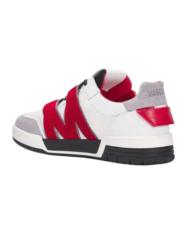 MOSCHINO Men's Calfskin & Suede Sneakers | Thumbnail 1 MOSCHINO Men's Calfskin & Suede Sneakers | Thumbnail 1