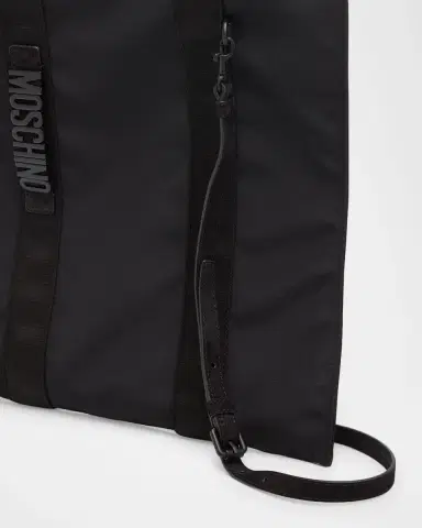 MOSCHINO Men's Logo-Strap Canvas Tote Bag | Thumbnail 5 MOSCHINO Men's Logo-Strap Canvas Tote Bag | Thumbnail 5