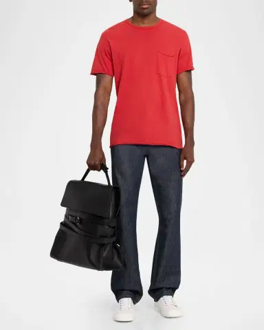 MOSCHINO Men's Tie Me Leather Backpack | Thumbnail 4 MOSCHINO Men's Tie Me Leather Backpack | Thumbnail 4