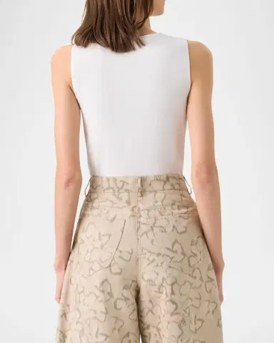 Akris punto Square-Neck Modal Stretch Jersey Tank Top | Thumbnail 2 Akris punto Square-Neck Modal Stretch Jersey Tank Top | Thumbnail 2