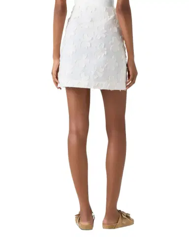 Akris punto 3D Flower Jacquard Cotton Poplin Mini Skirt | Thumbnail 1 Akris punto 3D Flower Jacquard Cotton Poplin Mini Skirt | Thumbnail 1