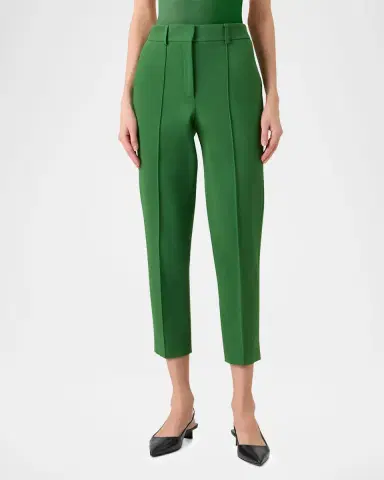 Akris punto Ferry Pintuck Viscose Jersey Tapered-Leg Ankle Pants | Thumbnail 5 Akris punto Ferry Pintuck Viscose Jersey Tapered-Leg Ankle Pants | Thumbnail 5