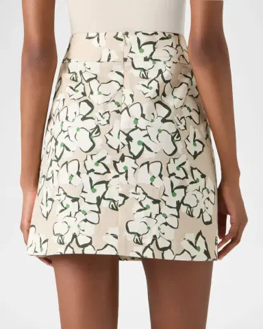 Akris punto Floral Stretch Denim Mini Skirt | Thumbnail 2 Akris punto Floral Stretch Denim Mini Skirt | Thumbnail 2