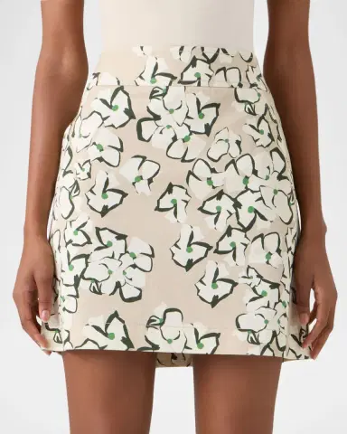 Akris punto Floral Stretch Denim Mini Skirt | Thumbnail 5 Akris punto Floral Stretch Denim Mini Skirt | Thumbnail 5
