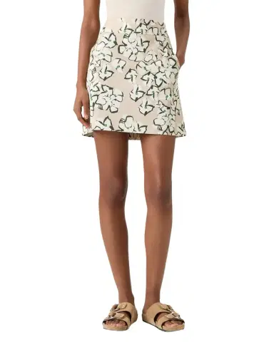 Akris punto Floral Stretch Denim Mini Skirt | Thumbnail 1 Akris punto Floral Stretch Denim Mini Skirt | Thumbnail 1