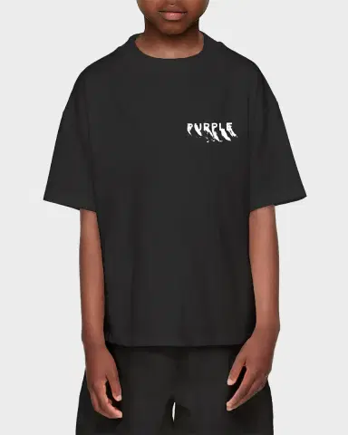 PURPLE Boy's Logo-Print Cotton Jersey T-Shirt | Thumbnail 2