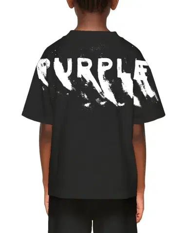 PURPLE Boy's Logo-Print Cotton Jersey T-Shirt | Thumbnail 1