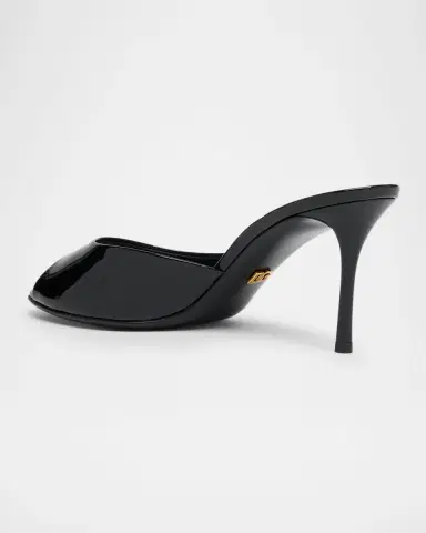 Dolce & Gabbana 75mm Vernice Patent Leather Mule Sandals | Thumbnail 3