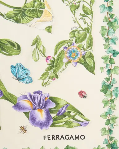 Ferragamo Eden Shoes-Print Silk Scarf | Thumbnail 3 Ferragamo Eden Shoes-Print Silk Scarf | Thumbnail 3