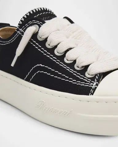 REPRESENT Men 's Rep-Cap Canvas & Leather Sneakers | Thumbnail 2