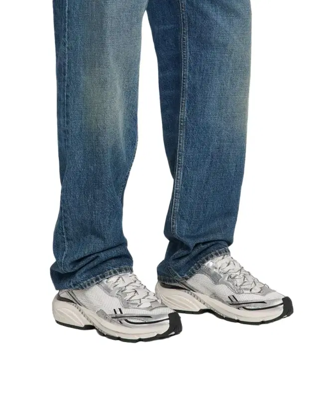 Represent Men's Storm Torn Mesh & Faux-Leather Sneakers