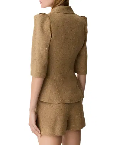 SMYTHE Cropped Pouf-Sleeve Blazer | Thumbnail 1 SMYTHE Cropped Pouf-Sleeve Blazer | Thumbnail 1