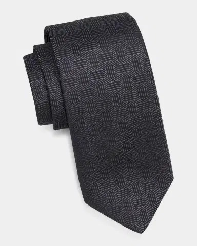 Canali Men's Art Deco Silk Tie | Thumbnail 3