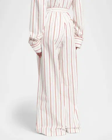 Dolce & Gabbana Striped Cotton Wide-Leg Pull-On Pajama Pants | Thumbnail 2