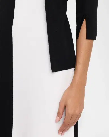 Misook A-Line Colorblock Soft Knit Dress | Thumbnail 4