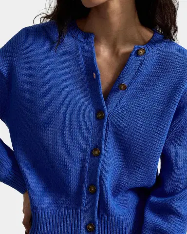 Polo Ralph Lauren Linen-Blend Crewneck Cardigan | Thumbnail 4 Polo Ralph Lauren Linen-Blend Crewneck Cardigan | Thumbnail 4