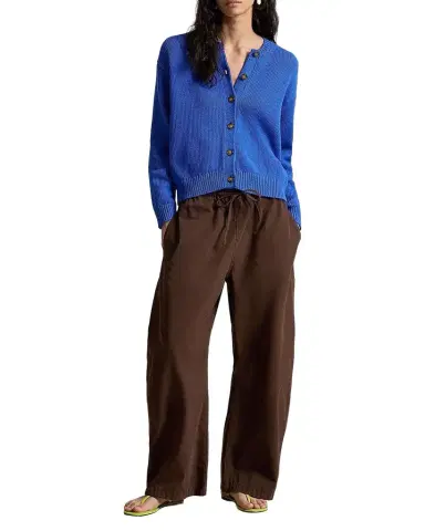 Polo Ralph Lauren Linen-Blend Crewneck Cardigan | Thumbnail 1 Polo Ralph Lauren Linen-Blend Crewneck Cardigan | Thumbnail 1