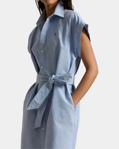 Polo Ralph Lauren Belted Cotton Oxford Shirtdress | Thumbnail 4 Polo Ralph Lauren Belted Cotton Oxford Shirtdress | Thumbnail 4