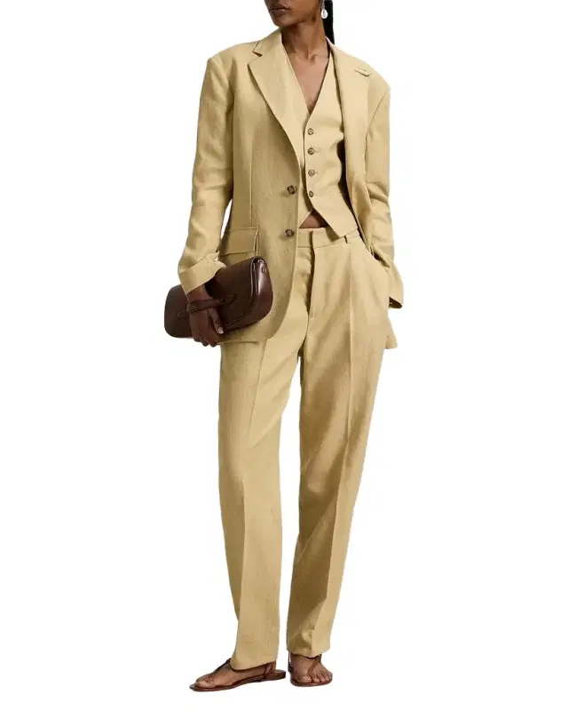 Hemp Pleated Tapered Pants
