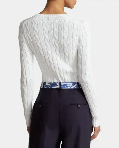 Polo Ralph Lauren Cable-Knit Cotton Crewneck Sweater | Thumbnail 7