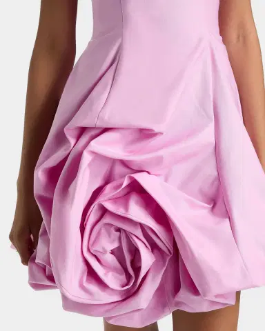 As It May Rosalie Strapless Rosette Mini Dress | Thumbnail 4 As It May Rosalie Strapless Rosette Mini Dress | Thumbnail 4