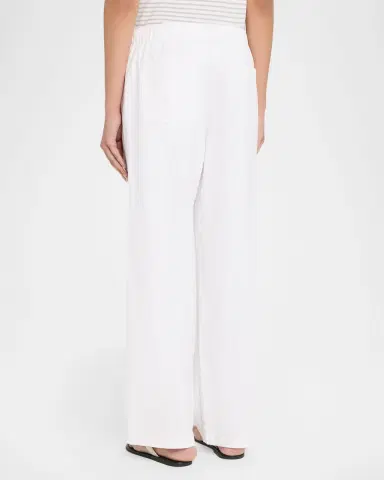 Eileen Fisher Organic Cotton-Linen Straight Pants | Thumbnail 2 Eileen Fisher Organic Cotton-Linen Straight Pants | Thumbnail 2