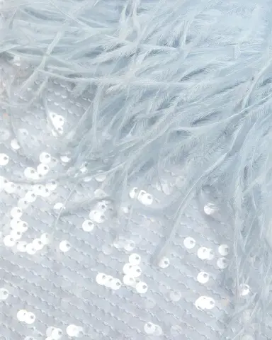 Lapointe Feather Cuff Long-Sleeve Sequined Mini Shift Dress | Thumbnail 5 Lapointe Feather Cuff Long-Sleeve Sequined Mini Shift Dress | Thumbnail 5