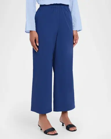 Eileen Fisher Wide-Leg Crinkled Ankle Pants | Thumbnail 3